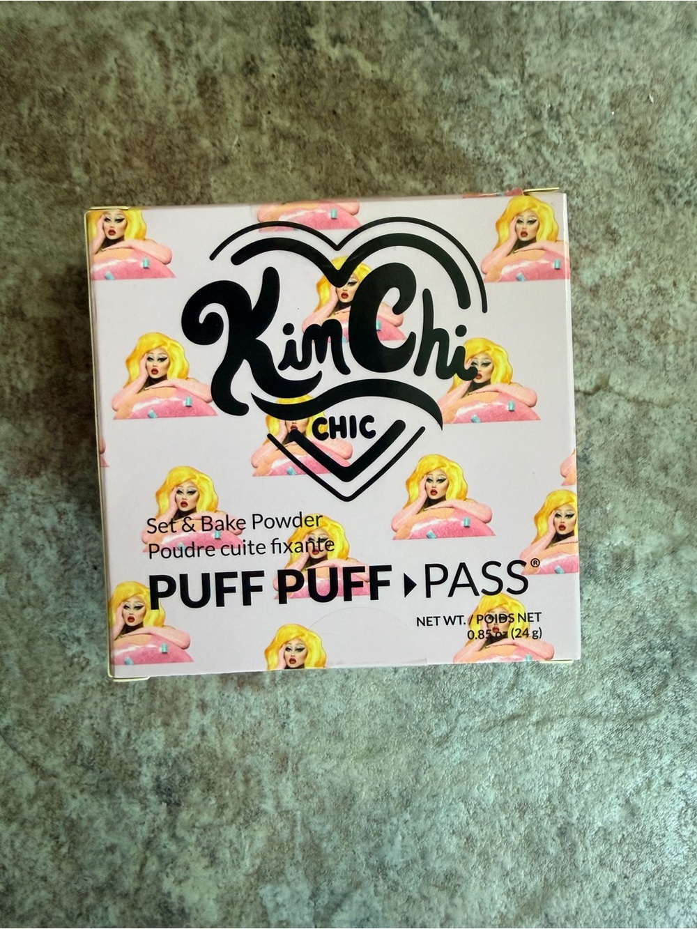 KimChi Puff Puff Pass Set & Bake Powder - Pink